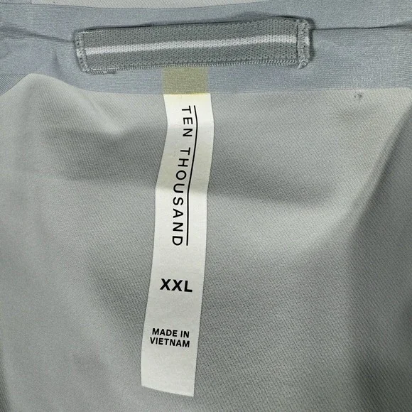 Ten Thousand Jacket Mens 2XL Gray Mid-weight Tech